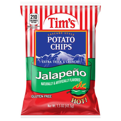 Tims Potato Chips Jalapeno - 1.5 Oz