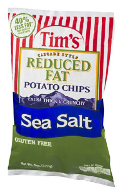 Tims Potato Chips Reduced Fat Lightly Salted - 8 Oz - Image 4