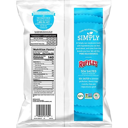 Simply Ruffles Potato Chips Reduced Fat Sea Salted - 8 Oz - Image 6