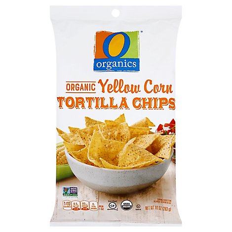 O Organics Organic Tortilla Chips Yellow Corn - 10 Oz