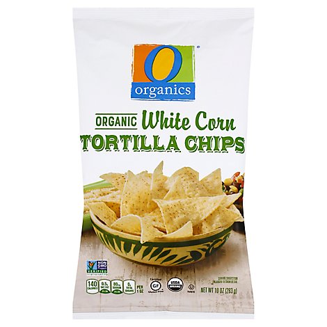 O Organics Organic Tortilla Chips White Corn - 10 Oz