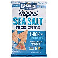 Lundberg Rice Chips Sea Salt - 6 Oz - Image 1
