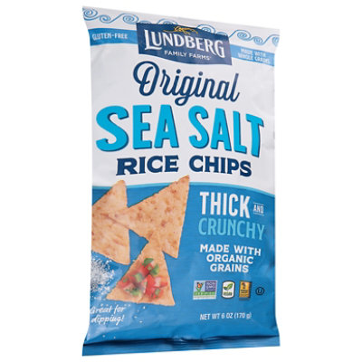Lundberg Rice Chips Sea Salt - 6 Oz