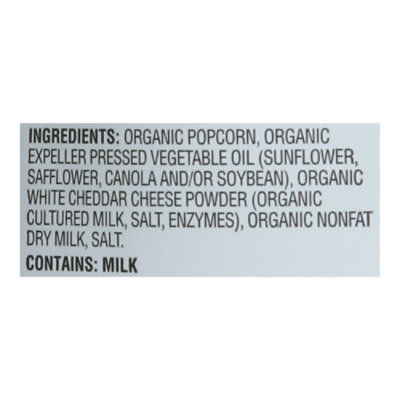 O Organics Popcorn White Cheddar - 4 Oz - Image 4