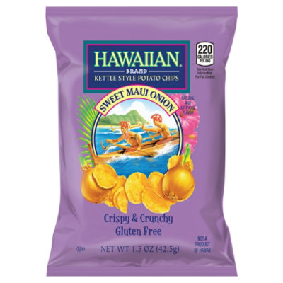 Hawaiian Potato Chips Kettle Style Sweet Maui Onion - 1.5 Oz - Image 3