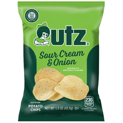 Utz Potato Chips Sour Cream & Onion - 1.5 Oz - Image 2