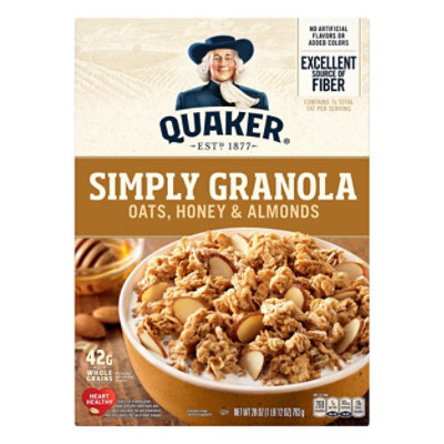  Quaker Simply Granola Oats Honey & Almonds - 28 Oz 