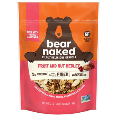 Bear Naked Fruit and Nut Medley Gluten Free Granola 5g Protein Fiber Granola - 12 Oz - Image 4
