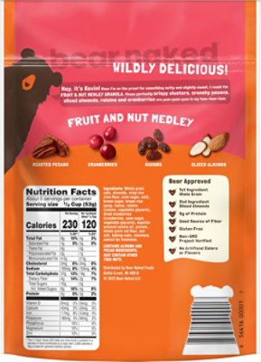 Bear Naked Fruit and Nut Medley Gluten Free Granola 5g Protein Fiber Granola - 12 Oz - Image 7