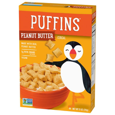 Barbara's Puffins Peanut Butter Cereal Non GMO Vegan Kids Breakfast Cereal - 11 Oz - Image 5