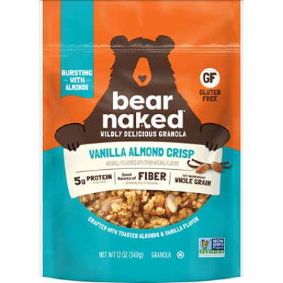 Bear Naked Vanilla Almond Crisp Gluten Free Protein Fiber Granola