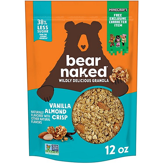 Bear Naked Fit Granola Cereal Vegan Vanilla Almond - 12 Oz