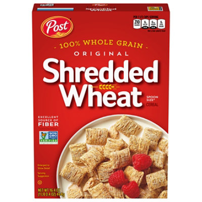 Post  Shredded Wheat Whole Grain  Spoon Size Breakfast Cereal - 16.4 Oz - Image 2