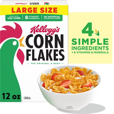 Kellogg's Corn Flakes Original 8 Vitamins and Minerals Breakfast Cereal - 12 Oz