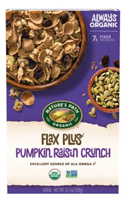 Nature's Path Organic Flax Plus Pumpkin Raisin Crunch Cereal - 12.35 Oz - Image 1