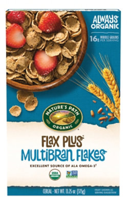 Nature's Path Organic Flax Plus Multibran Flakes Cereal - 13.25 Oz - Image 1