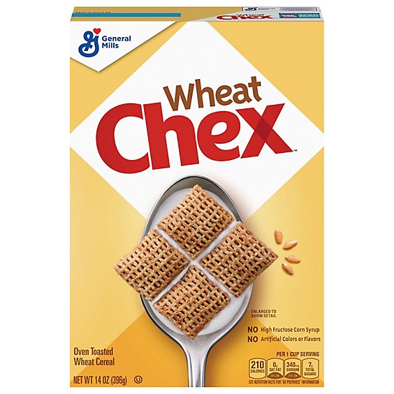 Chex Cereal Wheat - 14 Oz