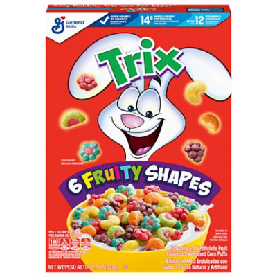 Trix Cereal Corn Puffs Sweetened Classic Fruit Flavored - 10.7 Oz - Image 1