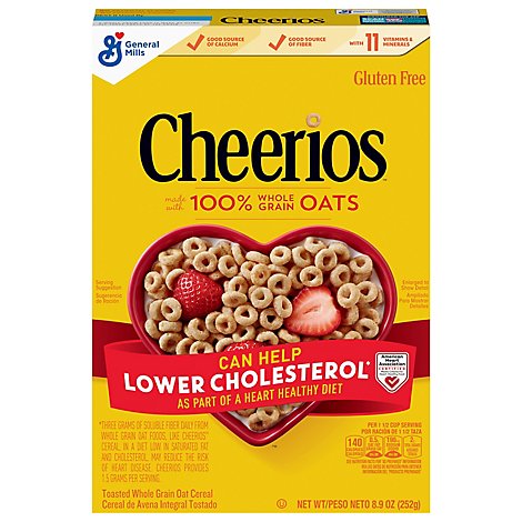 Cheerios Cereal Whole Grain Oat Toasted - 8.9 Oz
