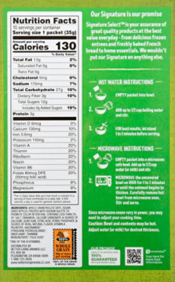 Signature SELECT Oatmeal Instant Apples & Cinnamon - 10-1.23 Oz - Image 4