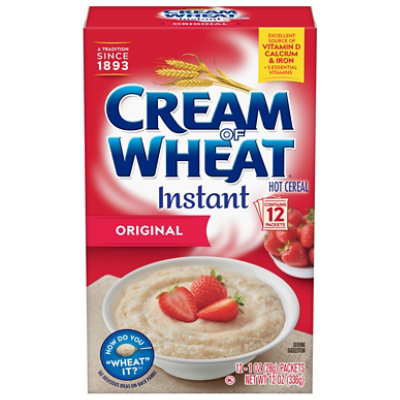 Cream Of Wheat Hot Cereal, Instant, Original - 12 pack, 1 oz