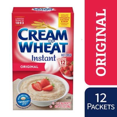 Cream of Wheat Cereal Hot Instant Original Flavor - 12 Count - Image 2