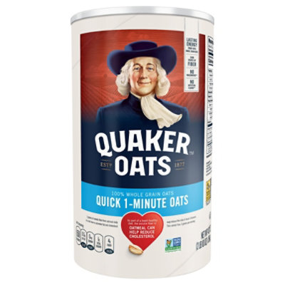 Quaker Oats Whole Grain Quick 1 Minute - 42 Oz - Image 2