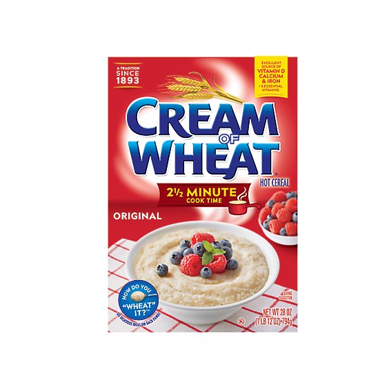 Cream of Wheat Cereal Hot 2 1/2 Minute Cook Time - 28 Oz