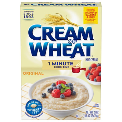 Cream of Wheat Cereal Hot 1 Minute Cook Time - 28 Oz