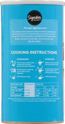 Signature SELECT Oatmeal Quick One Minute - 42 Oz - Image 5
