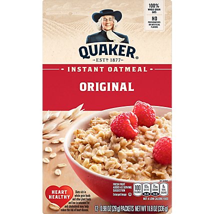 Quaker Oatmeal Instant Original - 12-0.98 Oz - Image 2