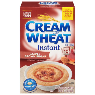 Cream of Wheat Cereal Hot Instant Maple Brown Sugar