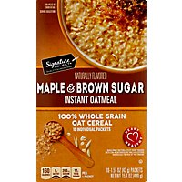 Signature SELECT Oatmeal Instant Maple & Brown Sugar - 10-1.51 Oz - Image 2