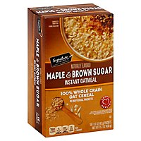 Signature SELECT Oatmeal Instant Maple & Brown Sugar - 10-1.51 Oz - Image 1