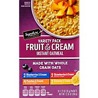 Signature SELECT Oatmeal Instant Fruit & Cream Variety Pack - 10-1.23 Oz - Image 2