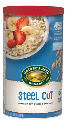 Nature's Path Organic Steel Cut Whole Grain Oatmeal - 30 Oz - Image 1