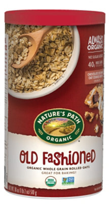 Nature's Path Organic Whole Grain Old Fashioned Rolled Oats - 18 Oz - Image 1