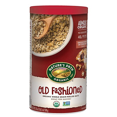 Nature's Path Organic Whole Grain Old Fashioned Rolled Oats - 18 Oz