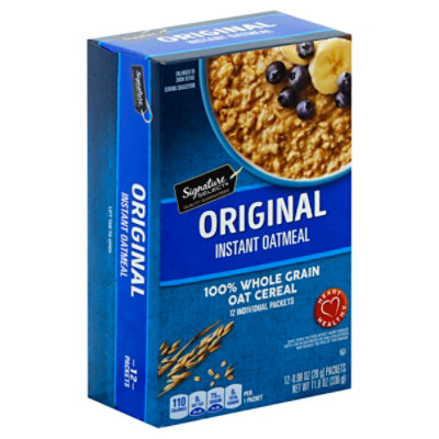 Signature SELECT Oatmeal Instant Original Flavor - 12-0.98 Oz - Image 1