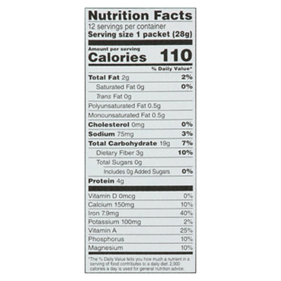 Signature SELECT Oatmeal Instant Original Flavor - 12-0.98 Oz - Image 2