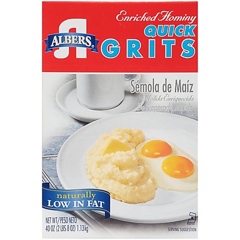 Albers Quick Grits Enriched Hominy - 40 Oz