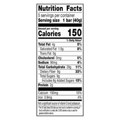 Fiber One Chewy Bars Oats & Chocolate - 5-1.4 Oz - Image 3