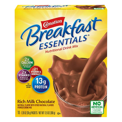 Carnation Breakfast Essentials Nutritional Milk Chocolate Powder Drink Mix - 10-1.26 Oz - Image 5