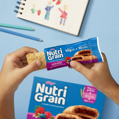 Nutri-Grain Soft Baked Breakfast Bars Mixed Berry Kids Snacks 8 Count - 10.4 Oz - Image 5