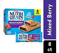 Nutri-Grain Soft Baked Breakfast Bars Made With Whole Grains Mixed Berry 8 Count - 10.4 Oz