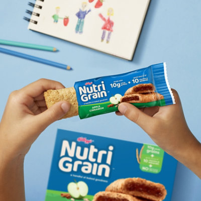 Nutri-Grain Soft Baked Breakfast Bars Apple Cinnamon Kids Snacks 8 Count - 10.4 Oz - Image 5