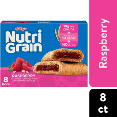 Nutri-Grain Soft Baked Breakfast Bars Raspberry Kids Snacks 8 Count - 10.4 Oz - Image 1