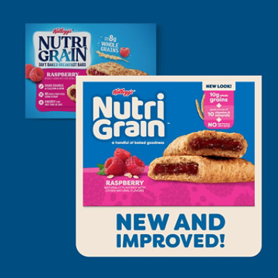 Nutri-Grain Soft Baked Raspberry Whole Grains Breakfast Bars 8 Count - 10.4 Oz - Image 2