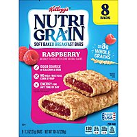 Nutri-Grain Soft Baked Raspberry Whole Grains Breakfast Bars 8 Count - 10.4 Oz - Image 5