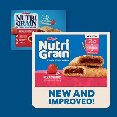 Nutri-Grain Soft Baked Strawberry Whole Grains Breakfast Bars 8 Count - 10.4 Oz - Image 2